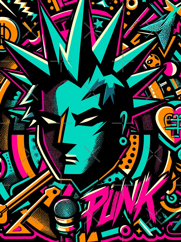 Anarchy in Art: Punk Rock Vector Design by diegomenjivar92