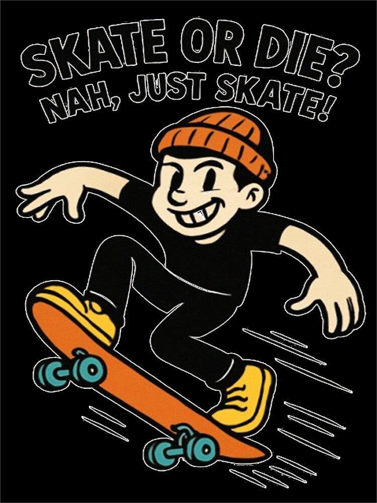 Skater Cartoon Style Graphic Design by StreetWave01