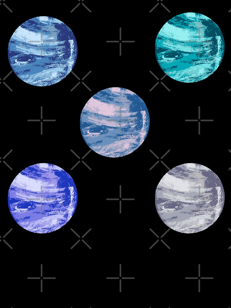 Planets and planets watercolor sticker by DesignPMG