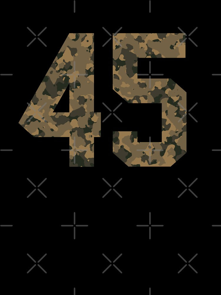 Army Camouflage Number 45 - Sports Numbers by NECHSTORE
