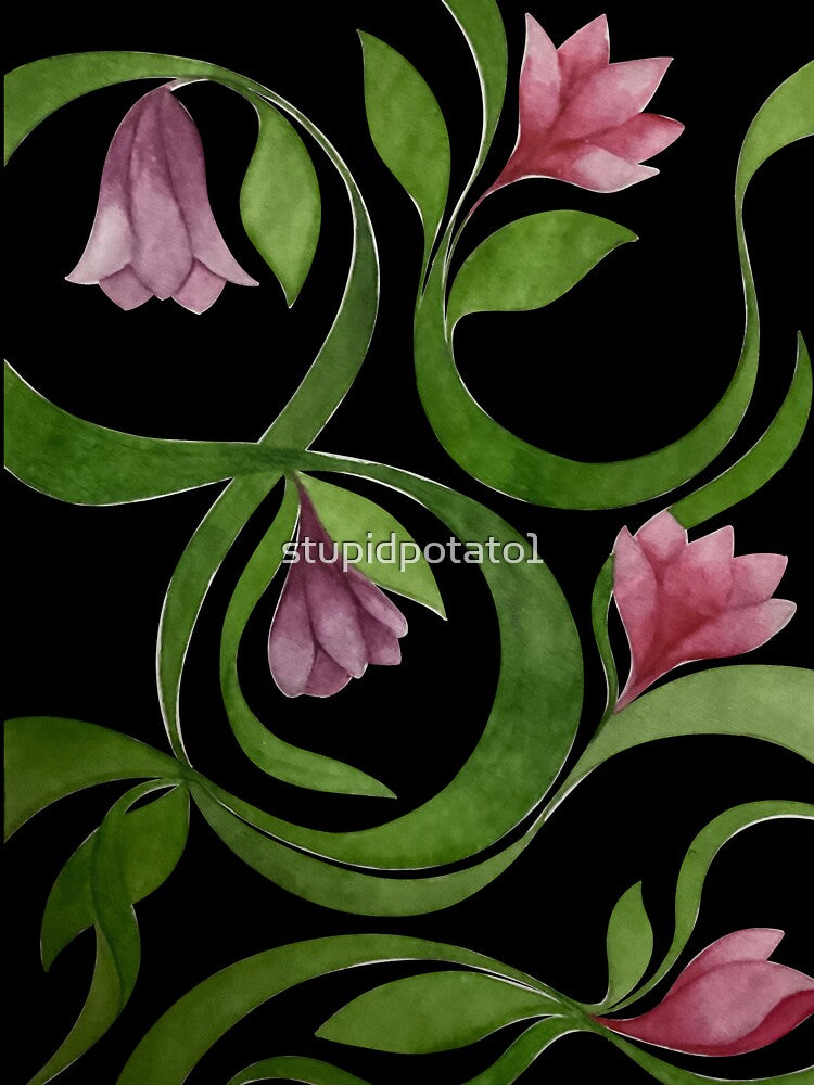 hand drawn floral pattern by stupidpotato1