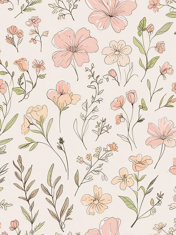Hand Drawn Flowers by CoolPixels