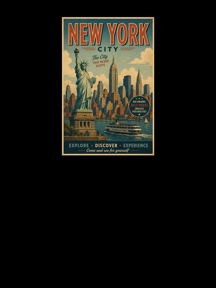 New York Retro travel poster by JBWphotos