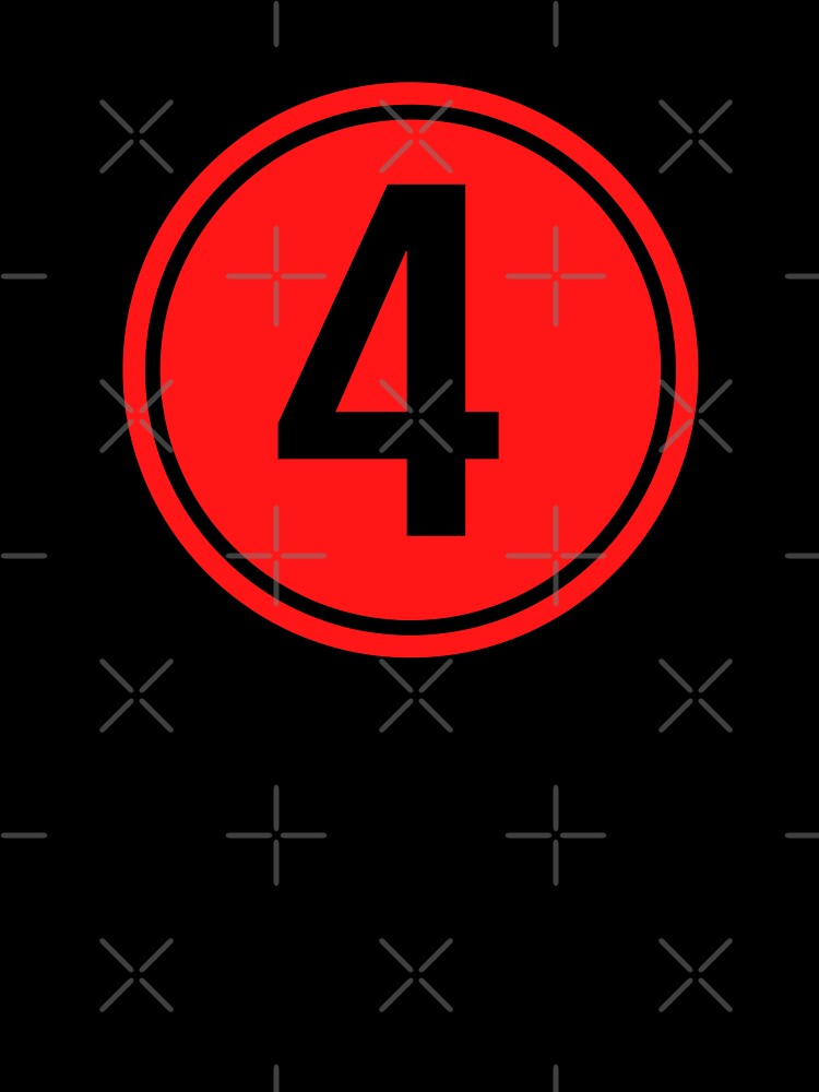 Big Red Dot Number 4 by NECHSTORE