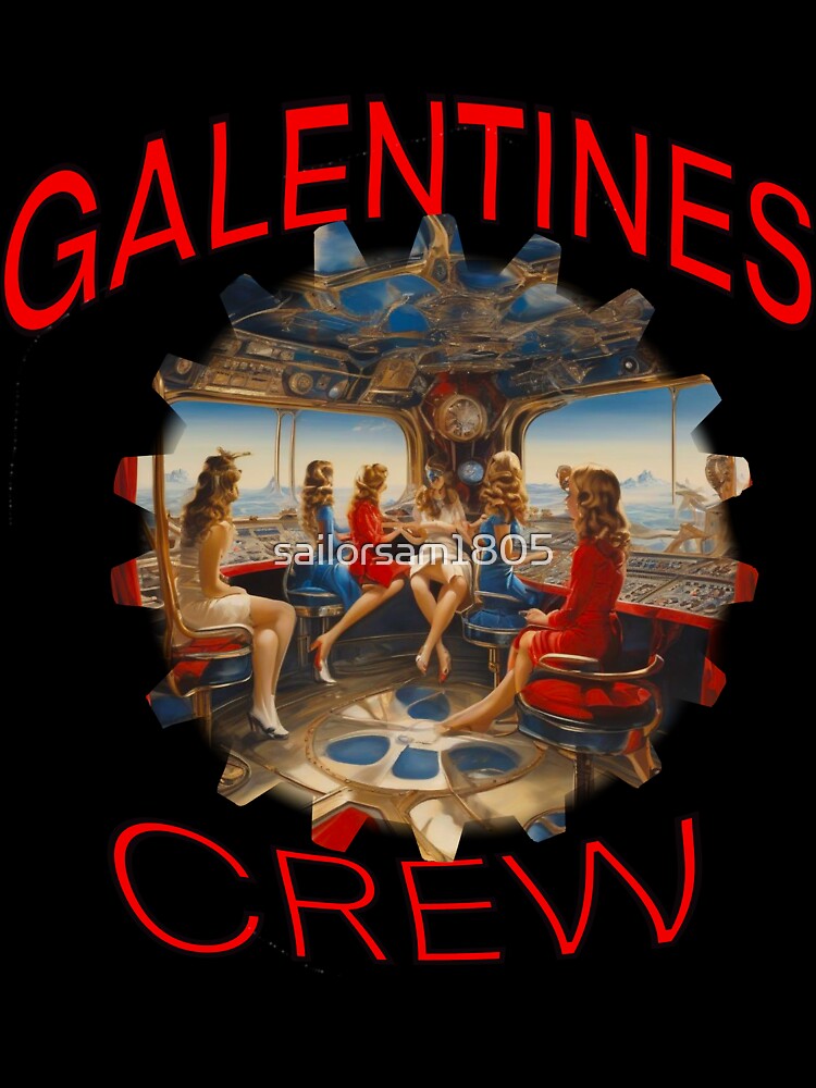 Cool Victorian airship US Navy American Girls Galentines crew on submarine on Galentines day and Galentines party, gift idea for Galentines day by sailorsam1805