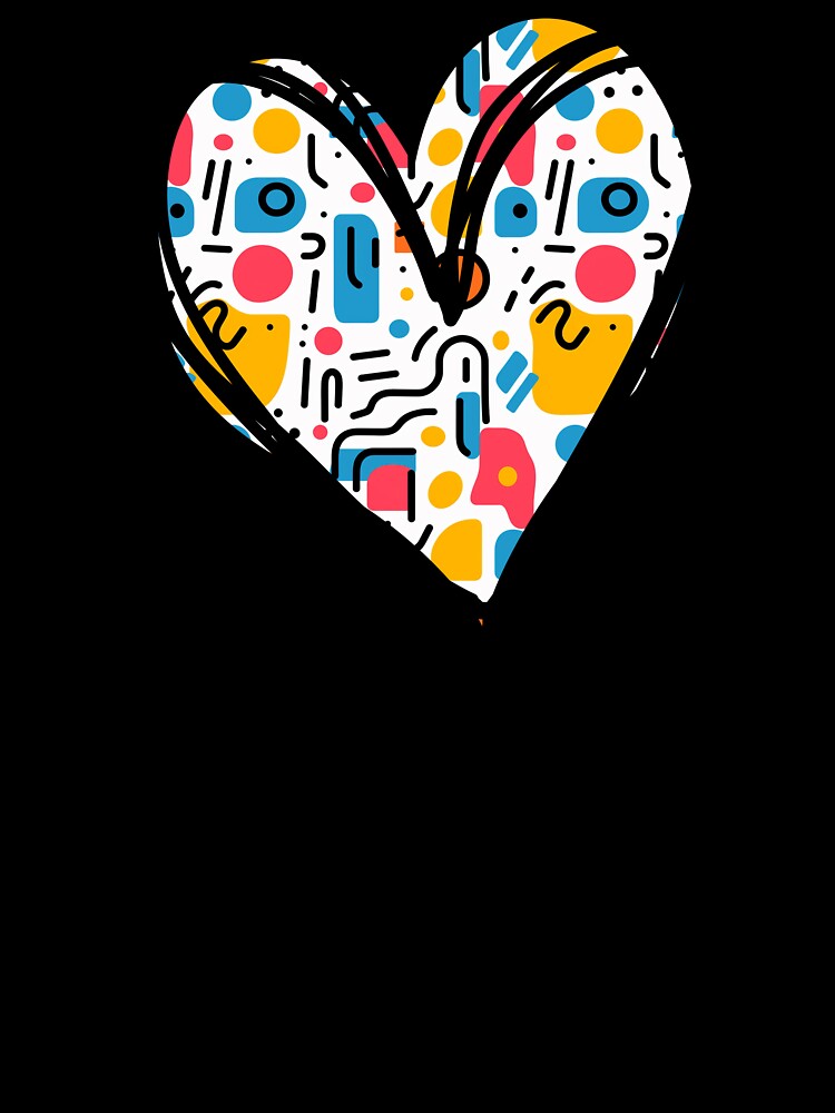 Valentine's Day Heart Boyfriend Girlfriend Abstract Pattern by SStarDesigns