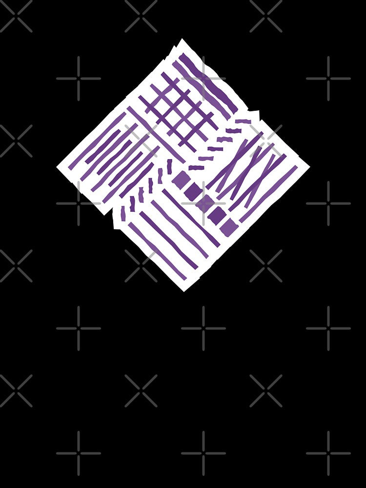 Hand-drawn Crossing Lines Pattern – Purple by RoguePatterns