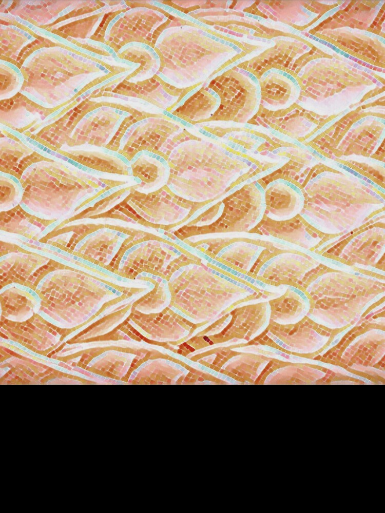 Mosaic Abstract Orange Pattern by antevasinart