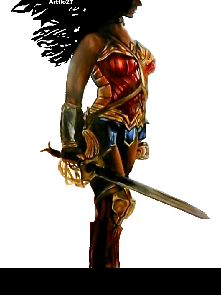 Amazon warrior white background by Artflo27
