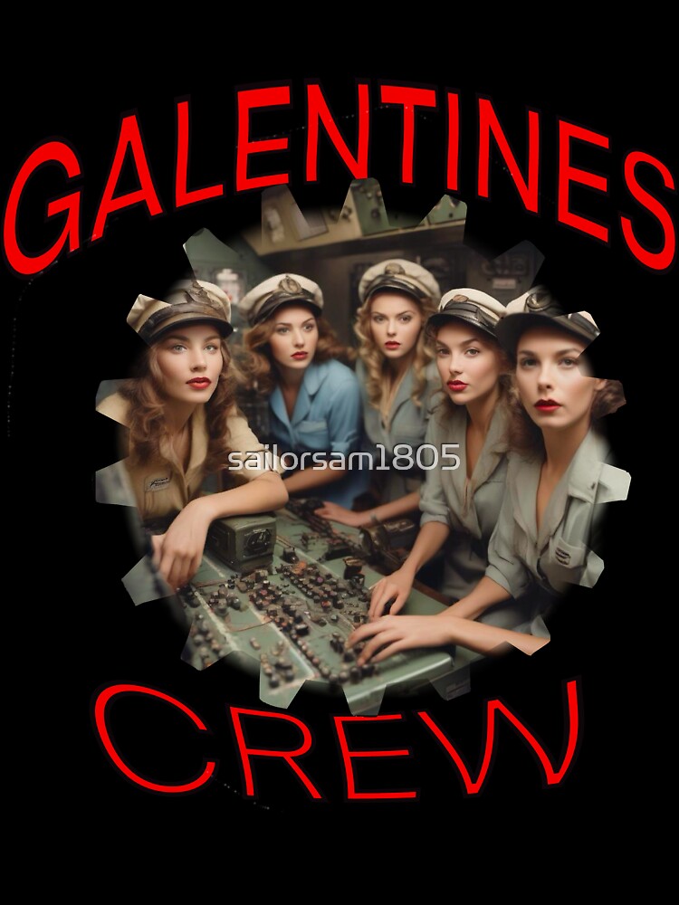The Underwater US Navy American Girls Galentines crew on submarine on Galentines day and Galentines party, gift idea for Galentines day by sailorsam1805