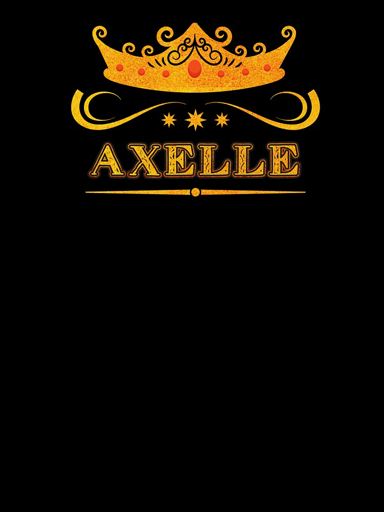 Axelle Personalized Name With Crown - Cool & Custom Gift for Girls, Teens by Oussinc