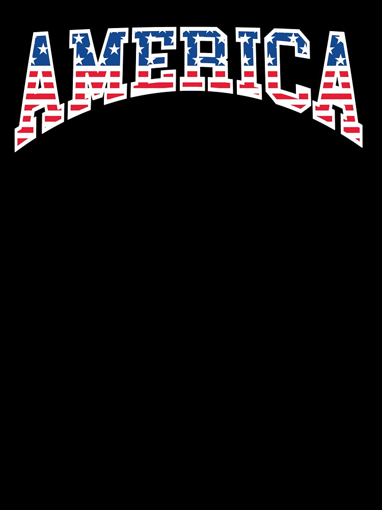 Vintage American Flag Patriotic Typography by The secret storage room
