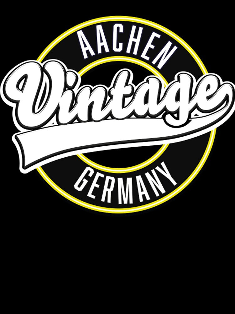 Aachen Germany vintage style logo by LennieCormier