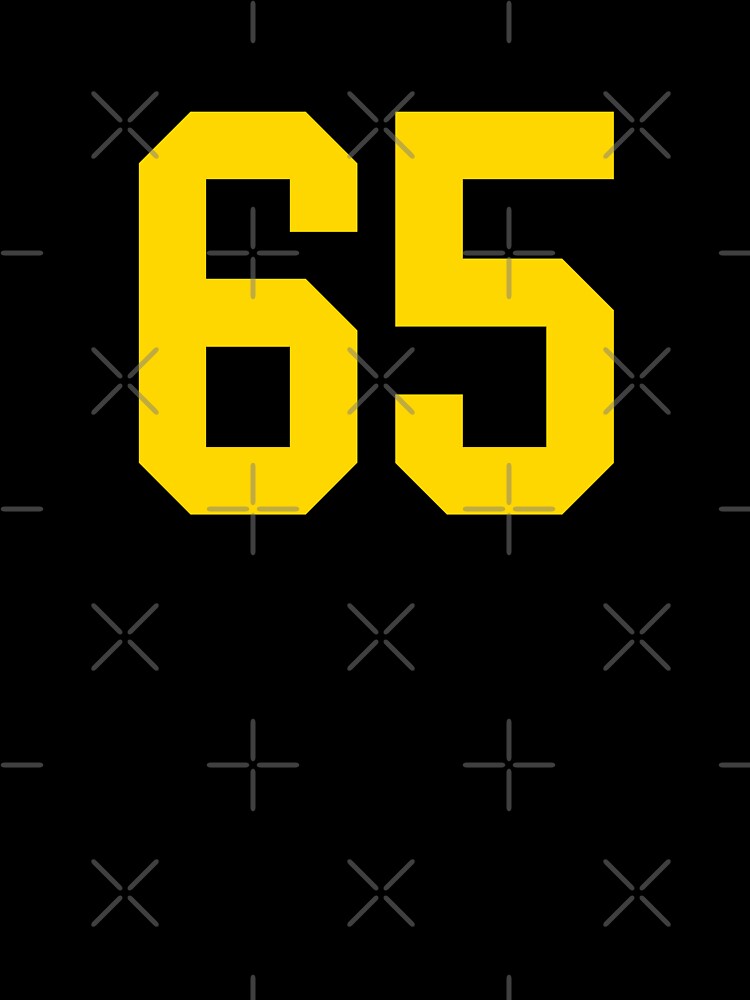 Bold Yellow Sport Number 65 by NECHSTORE