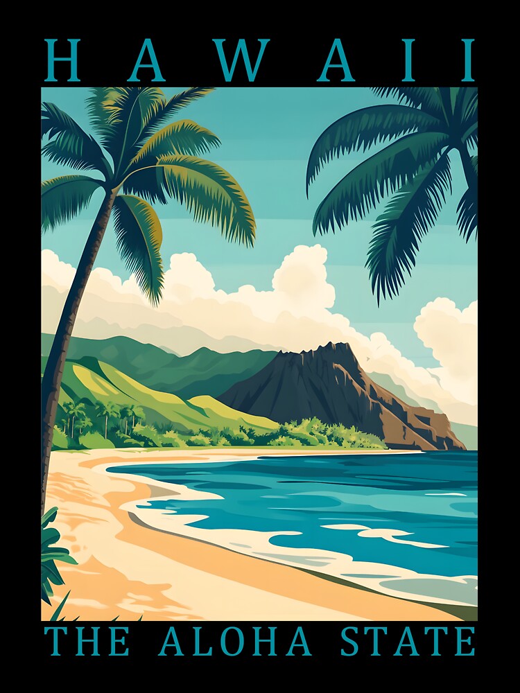 11 Hawaii Travel Poster by Lucy Goosy Art