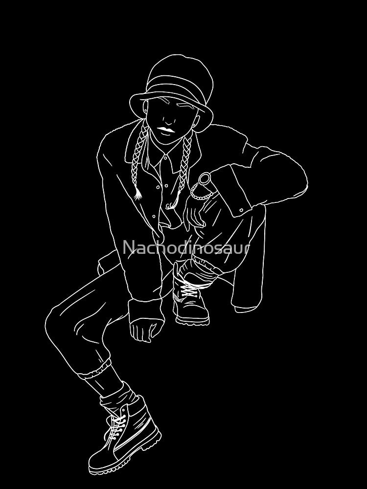Line girl inverted by Nachodinosaur