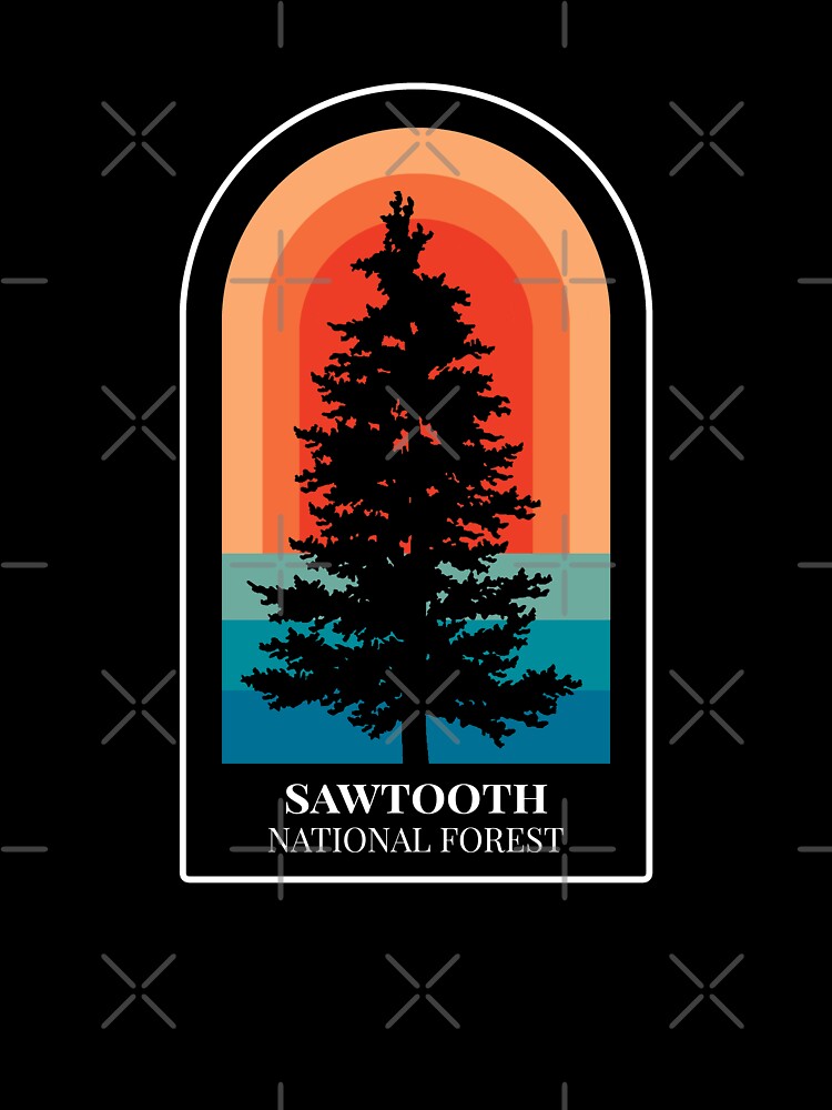 Sawtooth National Forest Nature Hiking Outdoors by toutwearapparel