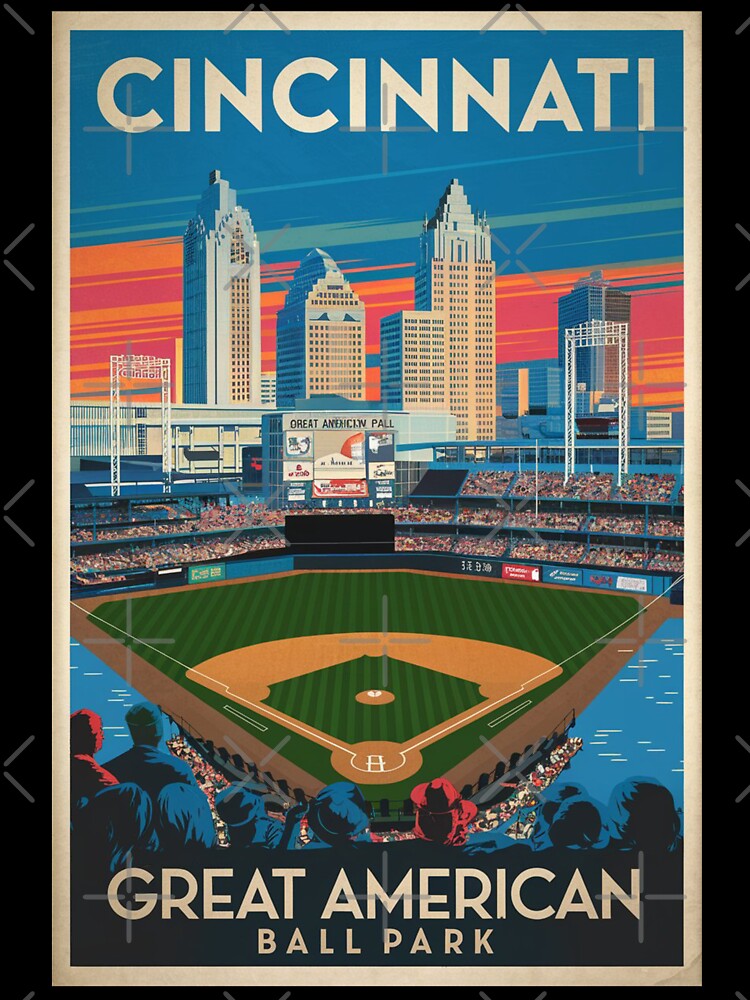 Cincinnati Vintage Travel Poster by TravelerRat