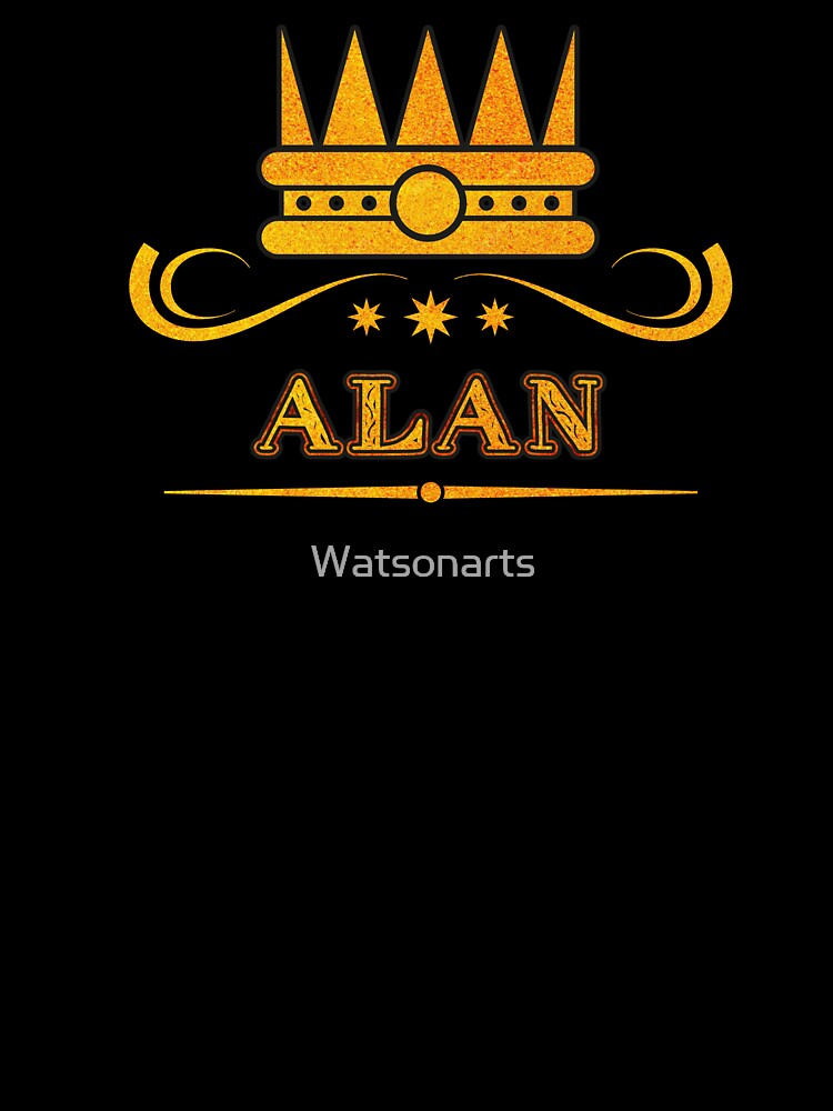 Alan Personalized Funny & Unique Custom Name Design for Men, Teens, and Boys by Watsonarts