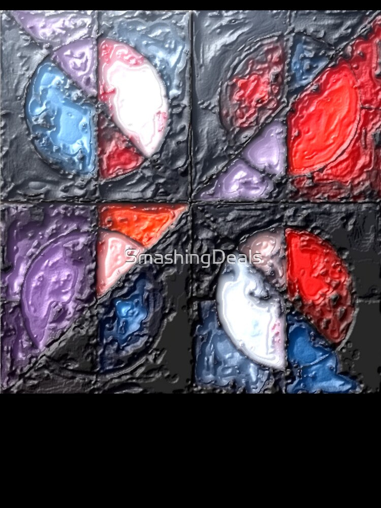 Abstract Fluidic Texture colorful geometric abstract design by SmashingDeals