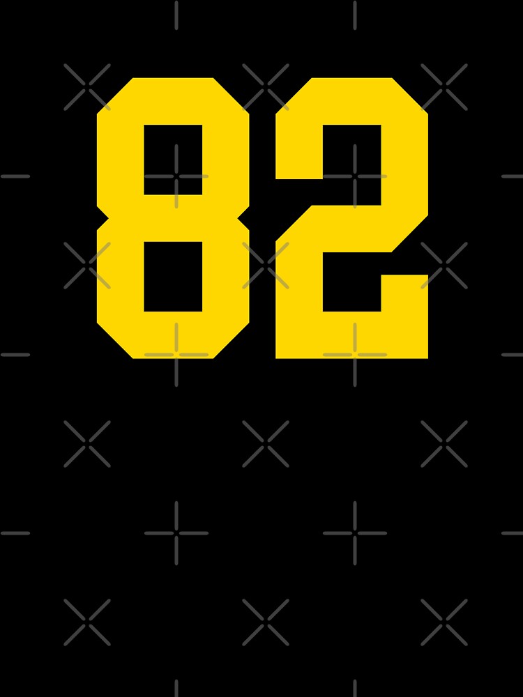 Bold Yellow Sport Number 82 by NECHSTORE