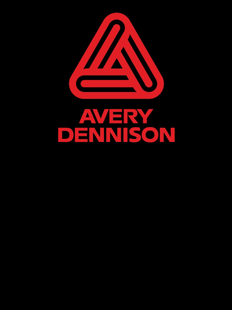 Avery Dennison Corporate Logo Red Triangle Icon and Typography by johayatervima