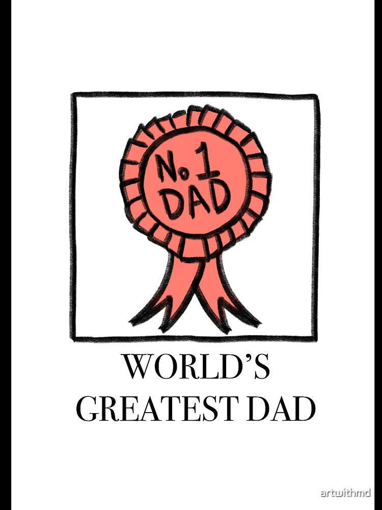 Best Dad Rosette Father's Day by artwithmd