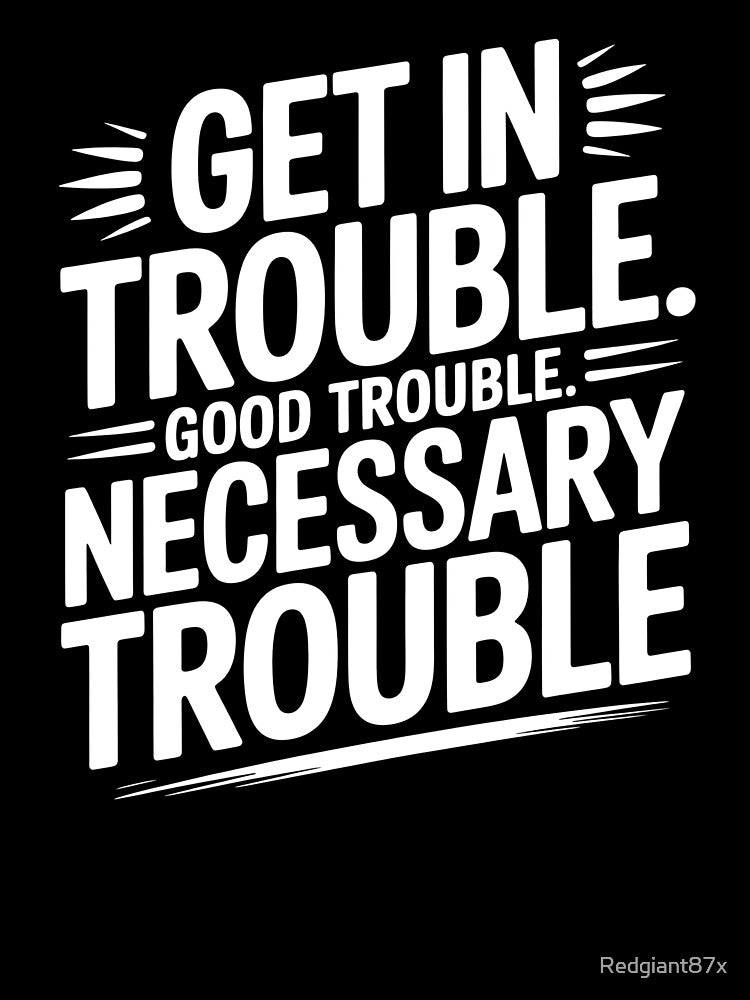 Get In Good Necessary Trouble – Social Justice Activism Statement by Redgiant87x
