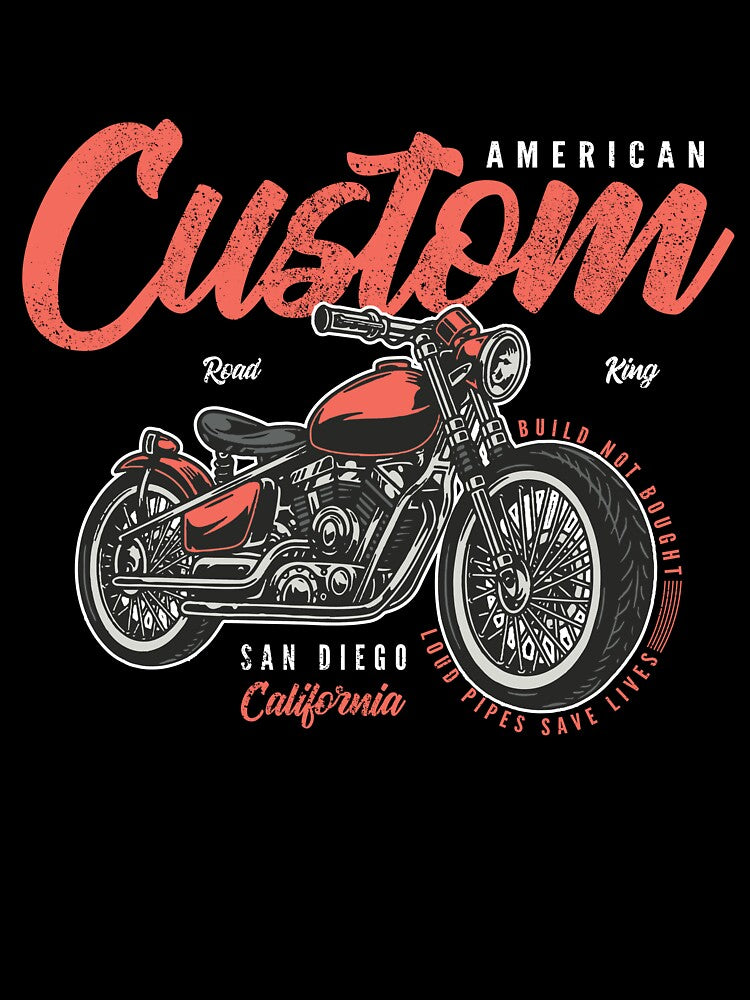 Custom American Motorbike Classic Vintage San Diego California Motorcycle Shirt Biker Gift by Loyaltees Apparel