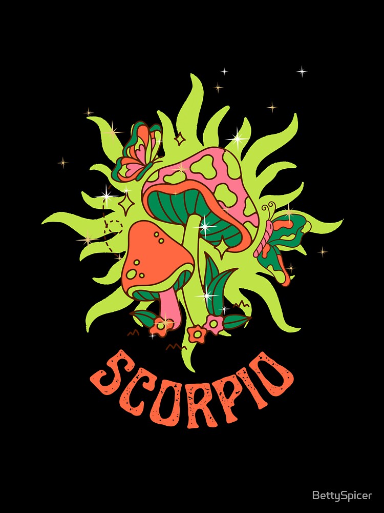 Scorpio Cottage Core Psychedelic by BettySpicer