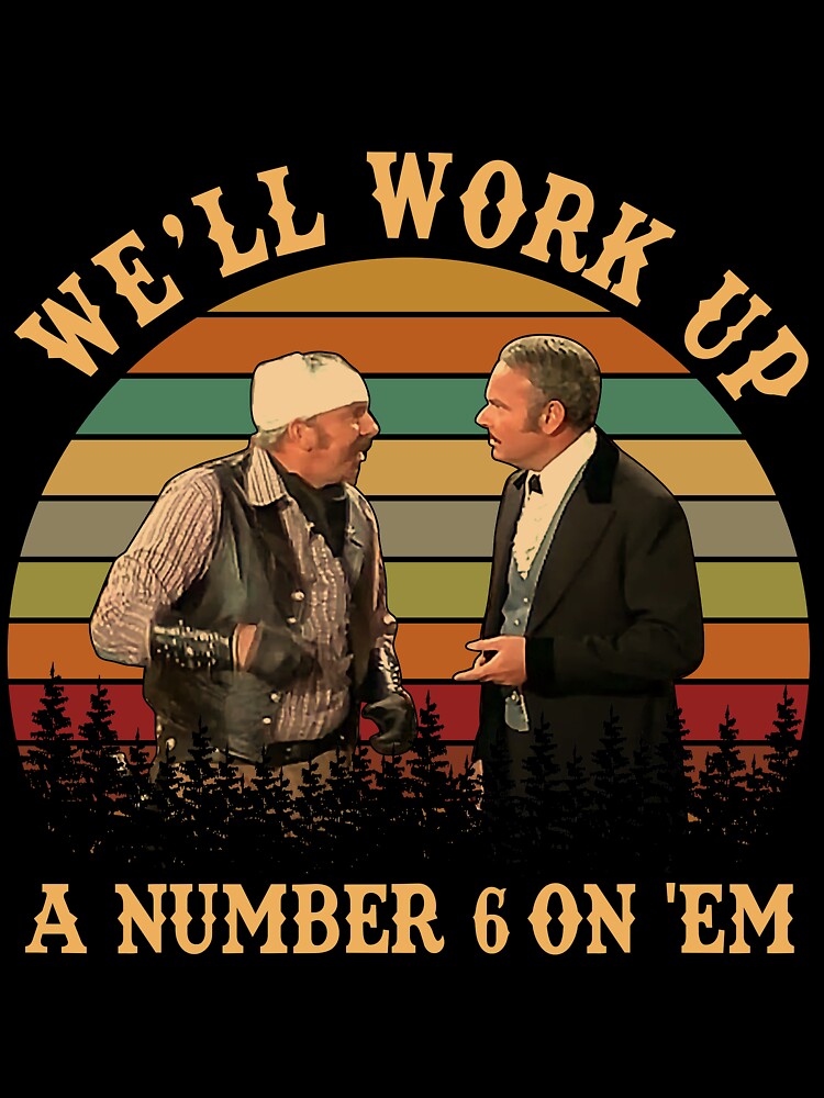 Work Up A Number 6 On em Vintage by Stencilize