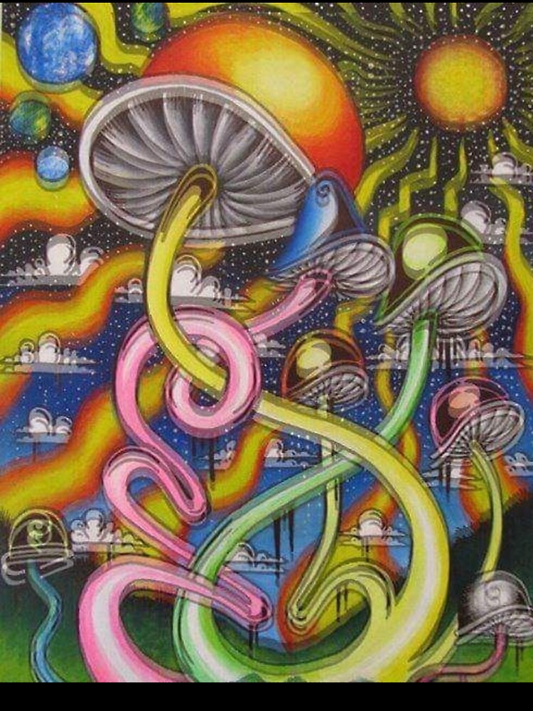 Psychedelic Aia dMushroom Bloom by Patrycjabeauty