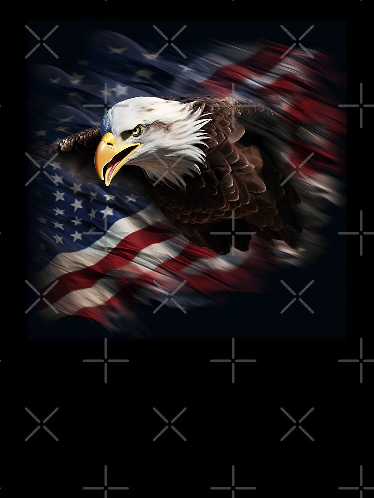American flag, Bald eagle digital print in a variety of mediums by dcrc