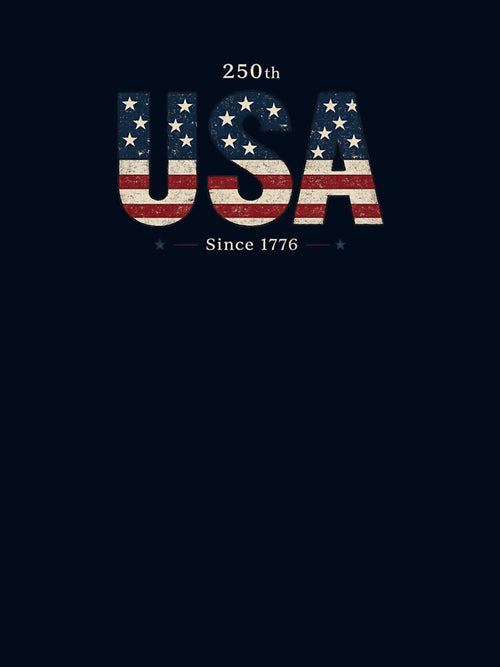 250th Anniversary USA - Since 1776 – Vintage American Flag Patriotic T-Shirt 4th of July by LuckyCoast