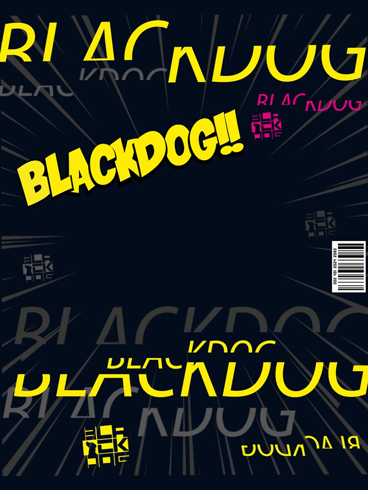 official black dog by juanefecto