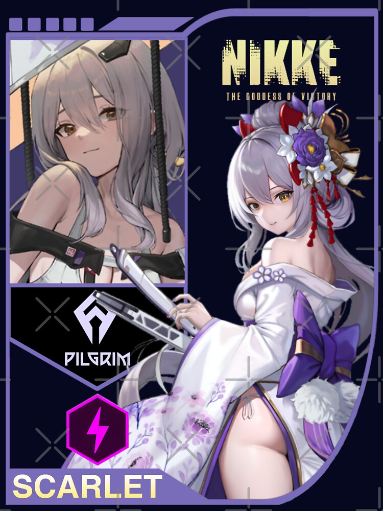 Scarlet (Goddess Of Victory Nikke) by Kitsune Merchant Unisex , , , Long Sleeve Tee