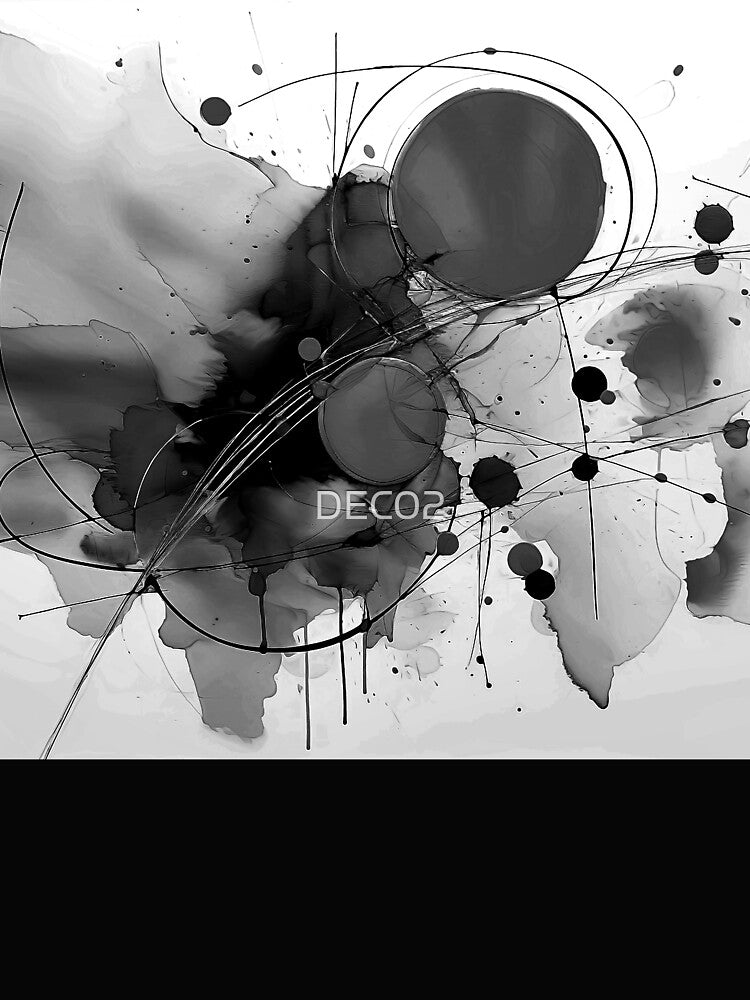 Black And White Exotic Galaxies And Universes Abstract by DEC02