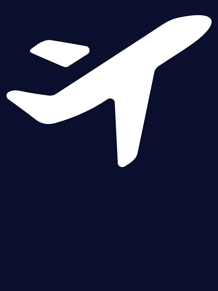 Plane Solo White by Jess-Travel Unisex , , , Long Sleeve Tee