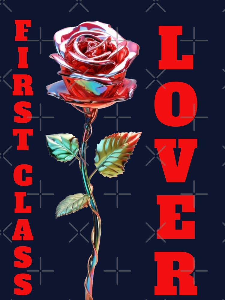 First Class Lover Metallic Rose Typography by Mauswohn