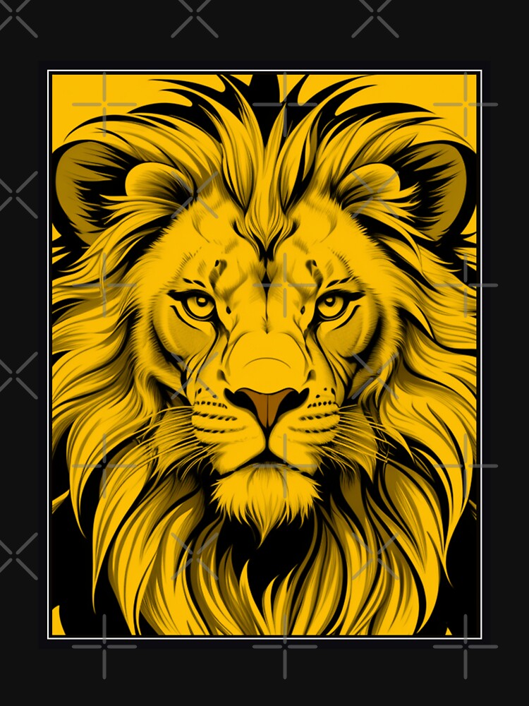 Yellow Lion Illustration by NordicBadger