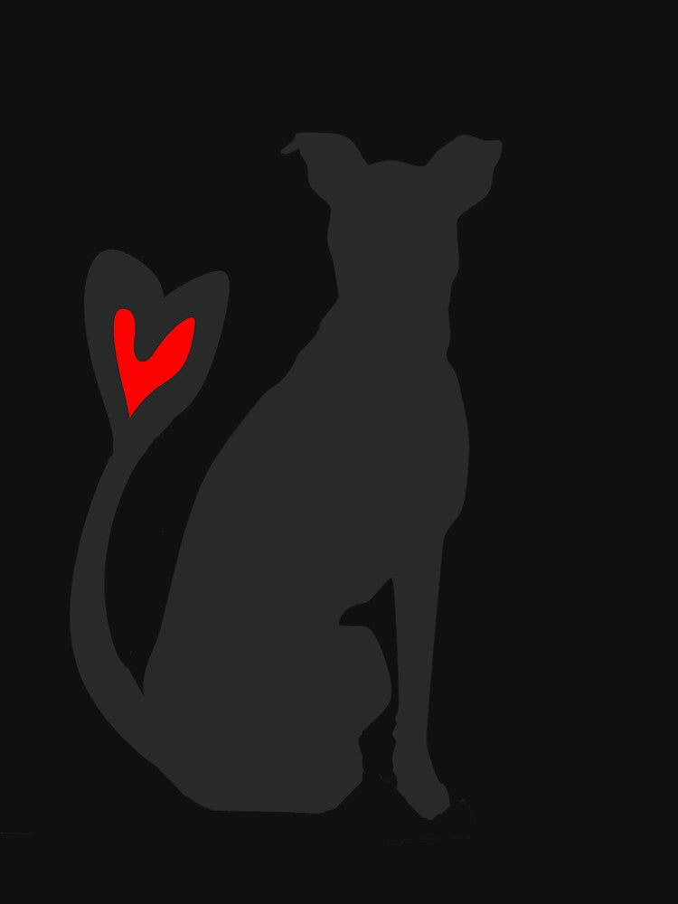 Valentines Dog Heart Design For Dog Lover by Leopardman25