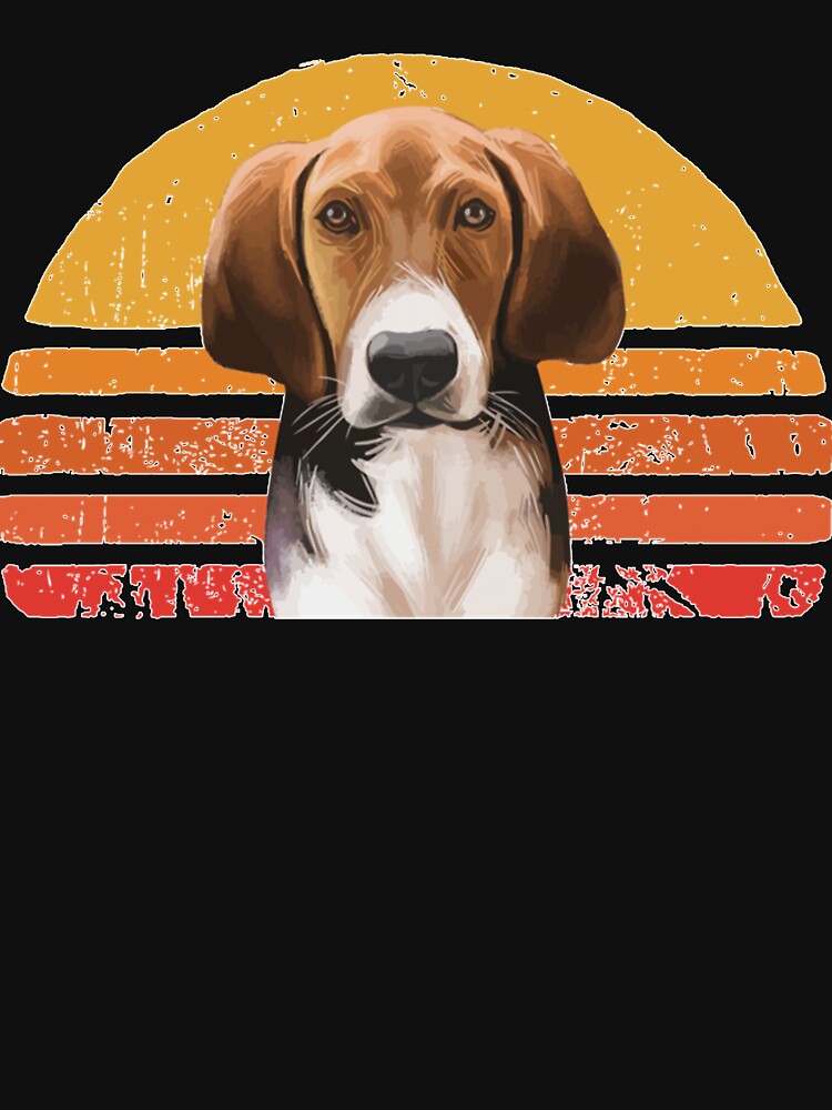 American Foxhound Vintage, Retro American Foxhound Sunset, American Foxhound Mom, American Foxhound by BenjaminEvansf