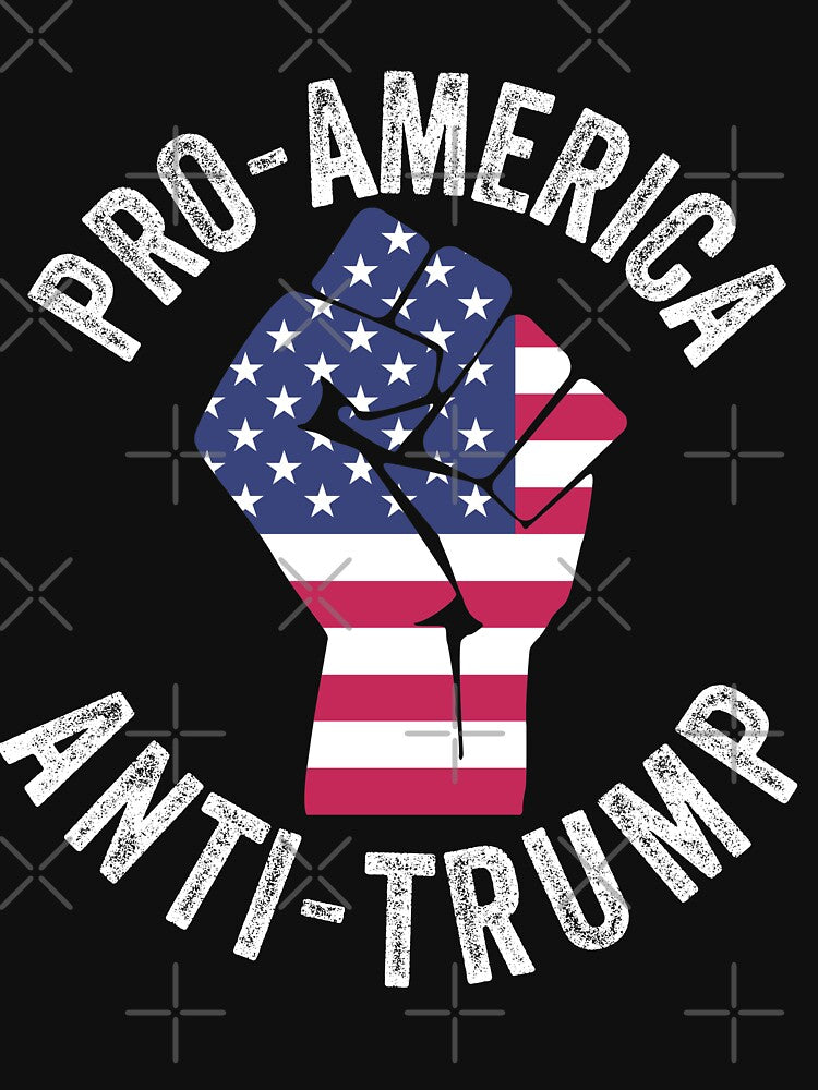 Pro-America Anti-Trump -USA Flag BLM Logo by Sutra-Lotus-Co