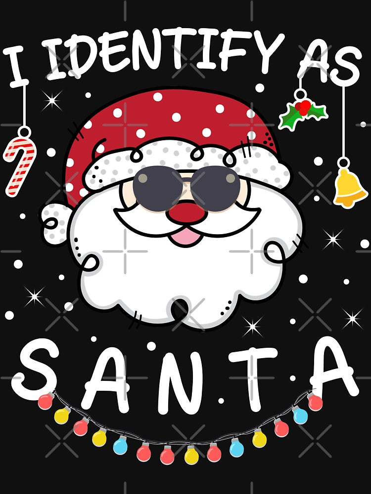 I Identify As Santa Funny Christmas Pajamas For Dad X-Mas by RikoAiba