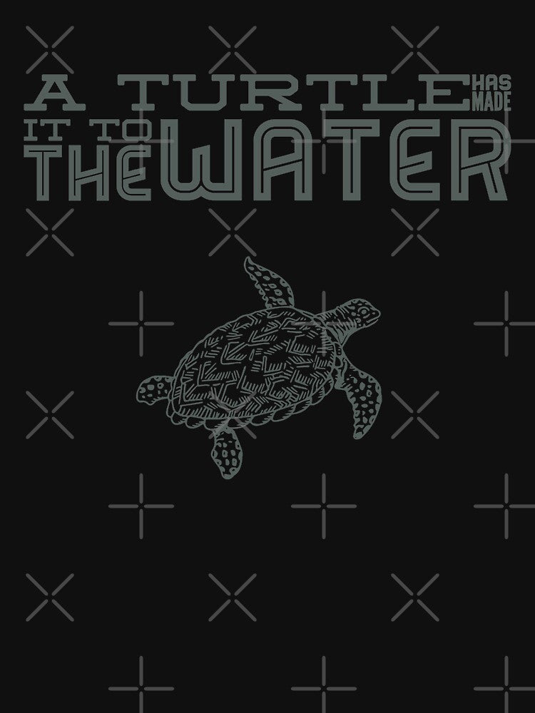 A Turtle Has Made It To The Water by madtoyman Unisex , , , Long Sleeve Tee