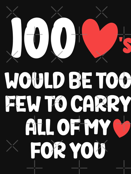 100 hearts, Valentine for Girlfriend or Boyfriend by Sunnyhova