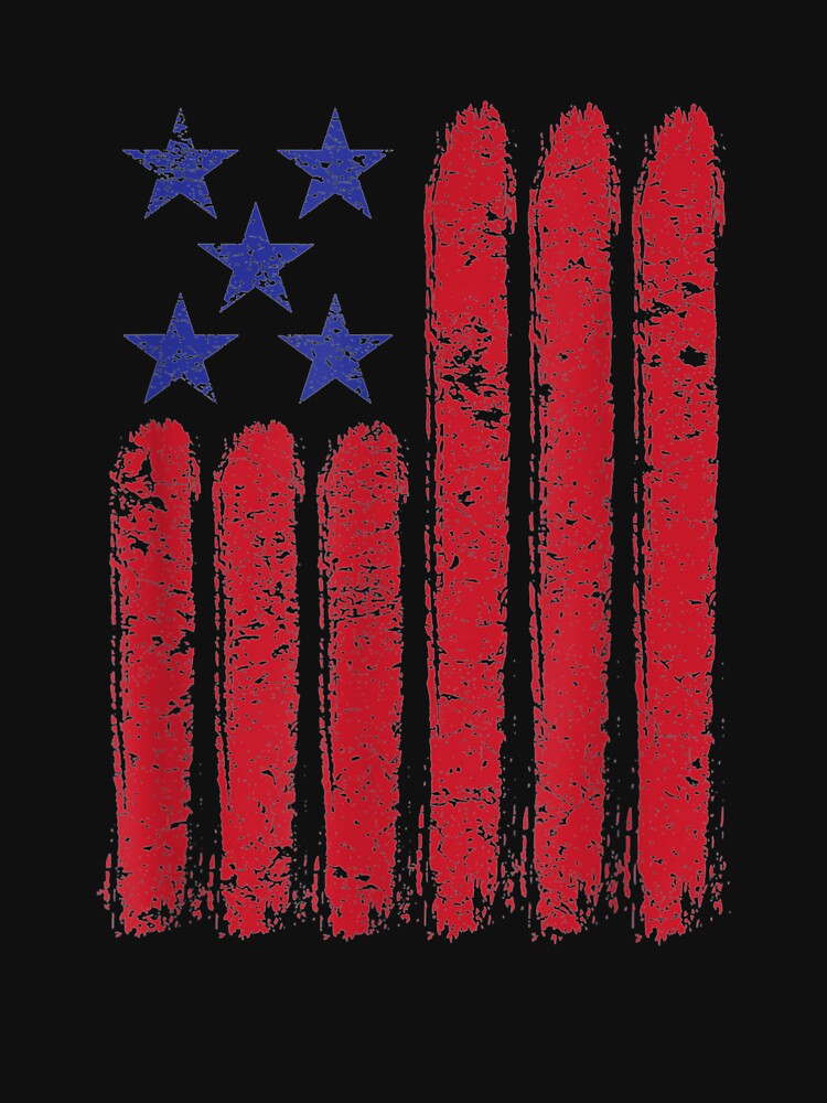 American Flag 4th Of July Patriotic Distressed Usa Flag by jerrie9