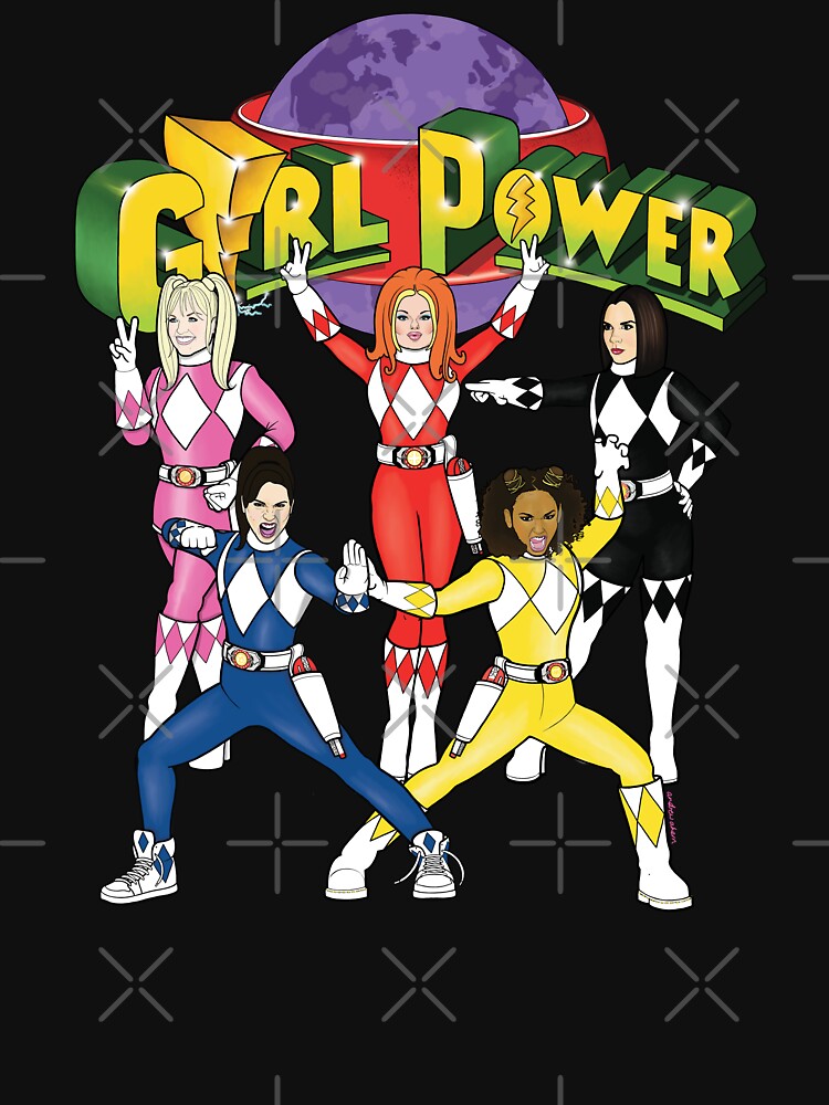 GIRL RANGERS GROUP by AndrewAhernArt