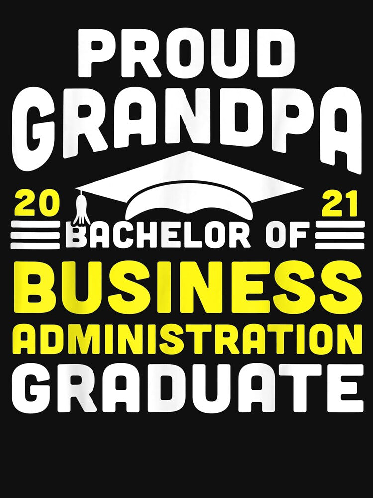 Bachelor Of Business Administration Proud Grandpa Graduate Gift by venitamara
