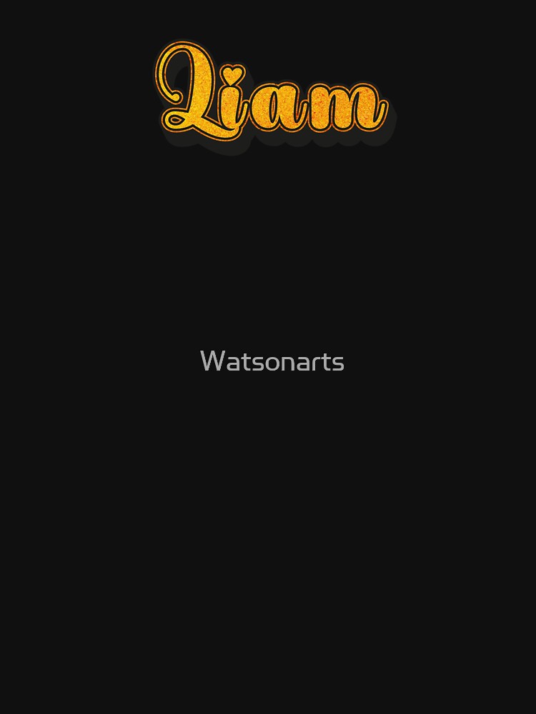 Liam Personalized Name Design with Heart | Funny Custom Gift by Watsonarts